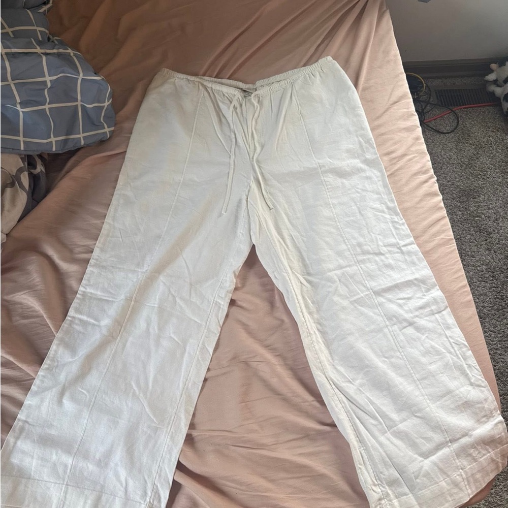 A New Day Cream Drawstring Pants